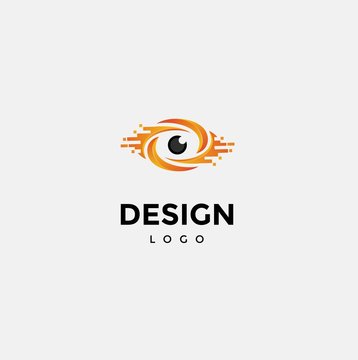Vector logo design,eye icon