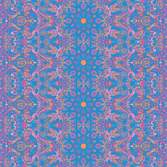 Geometric ethnic seamless pattern ornamental pastel color