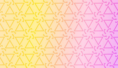 Original interior background in geometric style. Curved line. Vector illustration. Gradient color