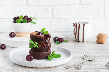 Traditional french dessert - Chocolate fondant