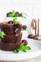 Traditional french dessert - Chocolate fondant