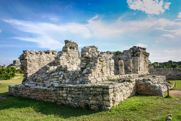 Fototapeta na wymiar The Ruin of Tulum, Tulum, Mexico.