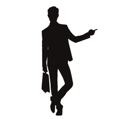 Man Pointing Silhouette