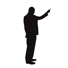 Man Pointing Silhouette