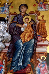 icon from a Greek church in Zakynthos island