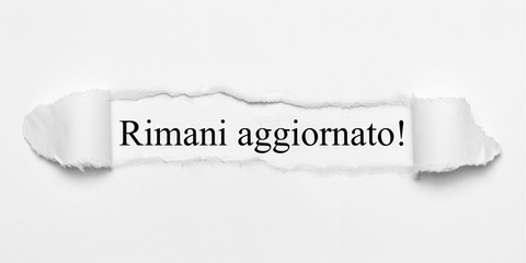 Obraz premium Rimani aggiornato! 