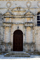 wooden door from a Greek church in Zakynthos island