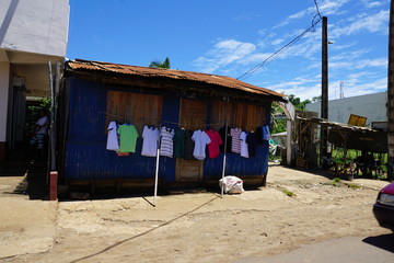 Auf dem markt in antsiranana auf madagaskar
