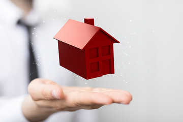 Fototapeta na wymiar Smart home: Smarthome house automation icon