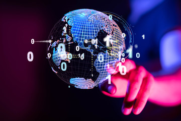 Global network and data exchanges over the world