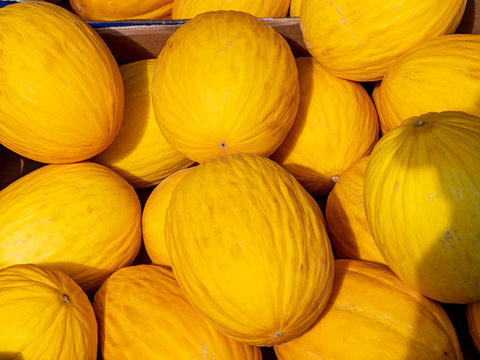 Honigmelone auf dem Wochenmarkt