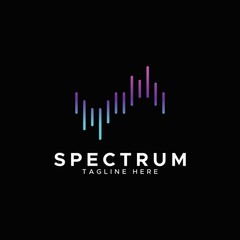 spectrum modern logo design colourfullo