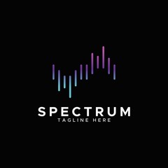Fototapeta premium Spectrum nowoczesne logo design colourfullo