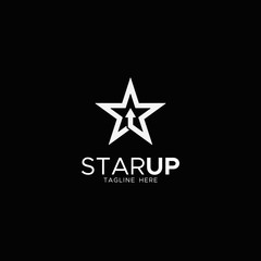 star up logo design unique