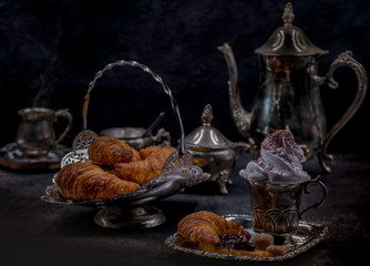 French Croissants and Tea