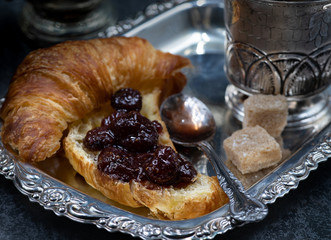 French Croissants and Tea