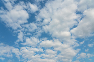 Blue sky with white clouds