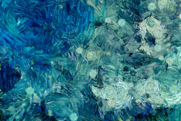 Modern painting wall art decor. Abstract drawing background. Design artwork. Brush strokes on canvas. Artistic pattern. Creative fashion print. Good as psychedelic poster. Surreal graphic abstraction.