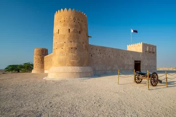 Fotobehang Entrance of Al Zubarah fort, Qatar © Dan Tiégo