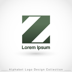 Letter Z Logo Design Template isolated on white background : Vector Illustration