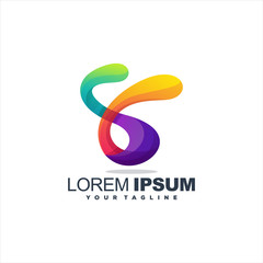 awesome gradient abstract logo design