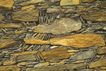 Rocks texture in golden hues