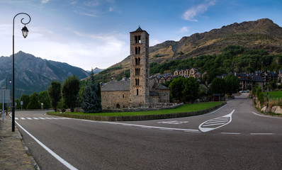 Fototapeta na wymiar Sant Climent de Taull, one of the Catalan Romanesque Churches of the Vall de Boí that belongs to the UNESCO world heritage