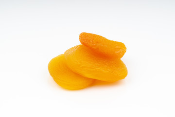 Fototapeta na wymiar Dried apricot isolated on a white background
