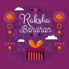 happy raksha bandhan poster design