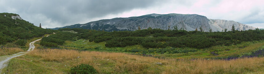 Mountain panorama on Rax in Lower Austria, Europe