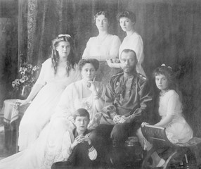 Russian Royal family in 1914. L-R Seated