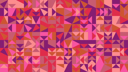 Mosaic pattern desktop background - polygonal colorful vector illustration with triangles