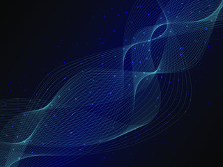 EPS 10 vector. Futuristic colorful background. Backdrop with lines and waves.