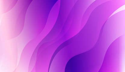 Futuristic Blue Purple Color Design Geometric Wave Shape. For Elegant Pattern Cover Book. Vector Illustration with Color Gradient.