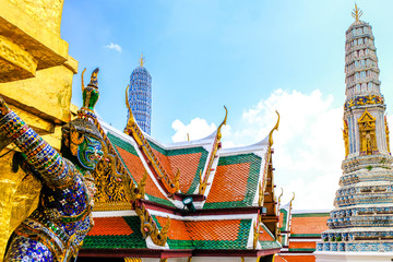 Expensive View Of The Grand Palace Above The Crowd, Bangkok, Thailand