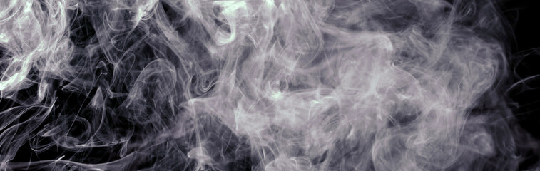 white smoke blot on black