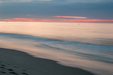 Obraz premium Landscape photo of the beach of Port Ginesta in Barcelona.