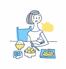 食欲がない女性