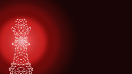 Abstract Background of technology digital chess strategy for business plan thinking handle technology disruption from blockchain, 5G, transformation and innovation competition