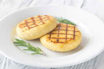 Grilled cheese with fresh rosemary