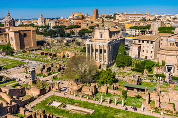 Ancient Forum Vesta Temple Regia Rome Italy
