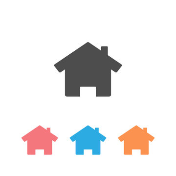 Home icon set. Home icon vectors isolated