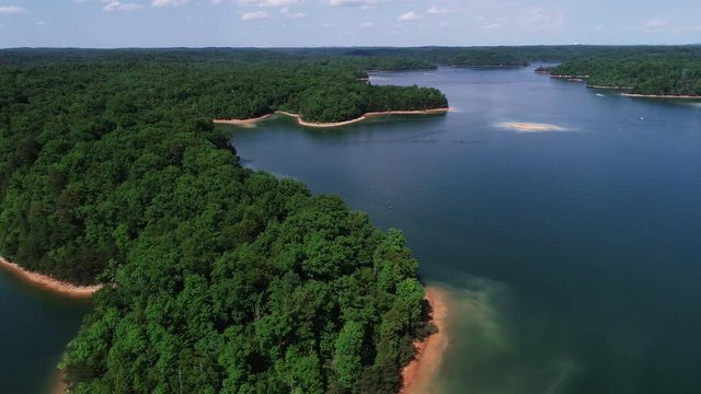 Laurel River Lake in Corbin, aerial