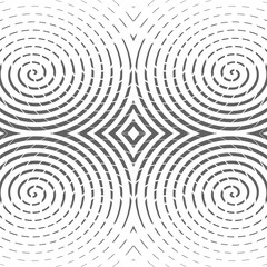 Fototapeta na wymiar Abstract hypnotic pattern from stripes. Waves and swirls of geometric shapes.