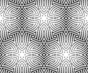 Abstract hypnotic pattern from stripes. Waves and swirls of geometric shapes.