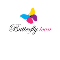 Vector Graphics Icon beautiful multicolored Butterfly