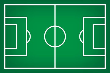 Football field or soccer field vector background