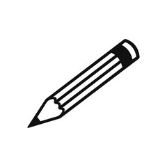 Pencil vector icon in modern design style for web site and mobile app