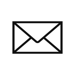 Envelope vector icon in modern design style for web site and mobile app
