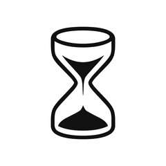 Hourglass vector icon in modern design style for web site and mobile app